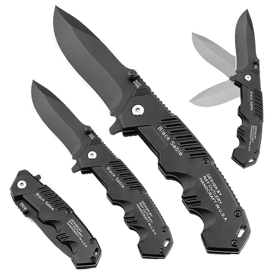 Hidoer 2 PACK Pocket Folding Knife, Tactical EDC Knife with Liner Lock-Kitchenware&Camping Gear